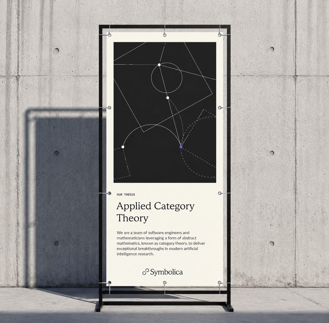 Applied Category Theory banner stand